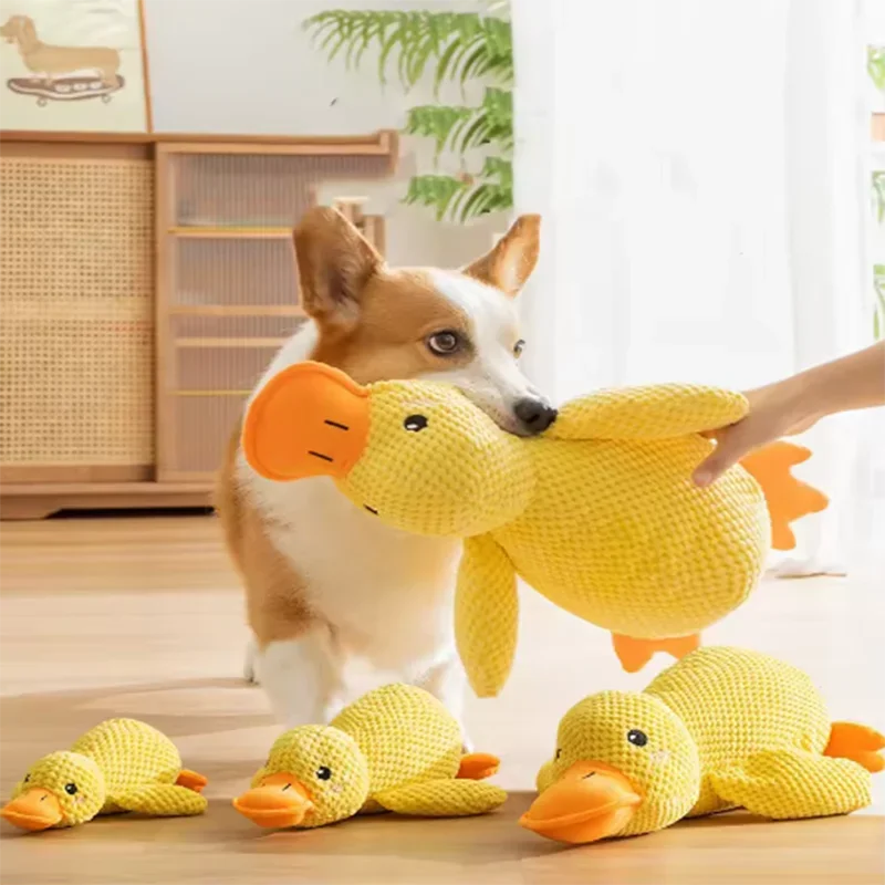 Dog Toy Stomping Duck Bite