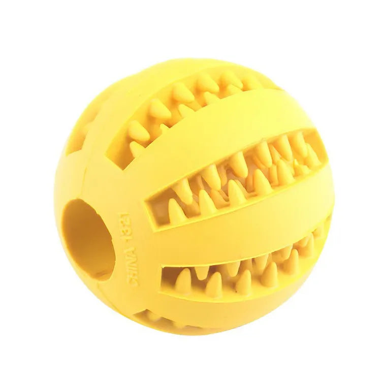 Dog Pet Food Treat Feeder Chew Tooth Cleaning Ball