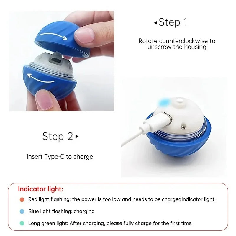Dog Toy Ball Automatic Moving USB