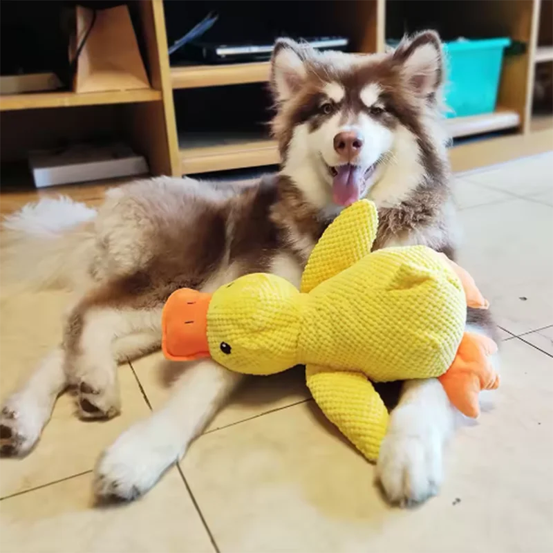 Dog Toy Stomping Duck Bite