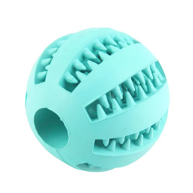 Dog Pet Food Treat Feeder Chew Tooth Cleaning Ball