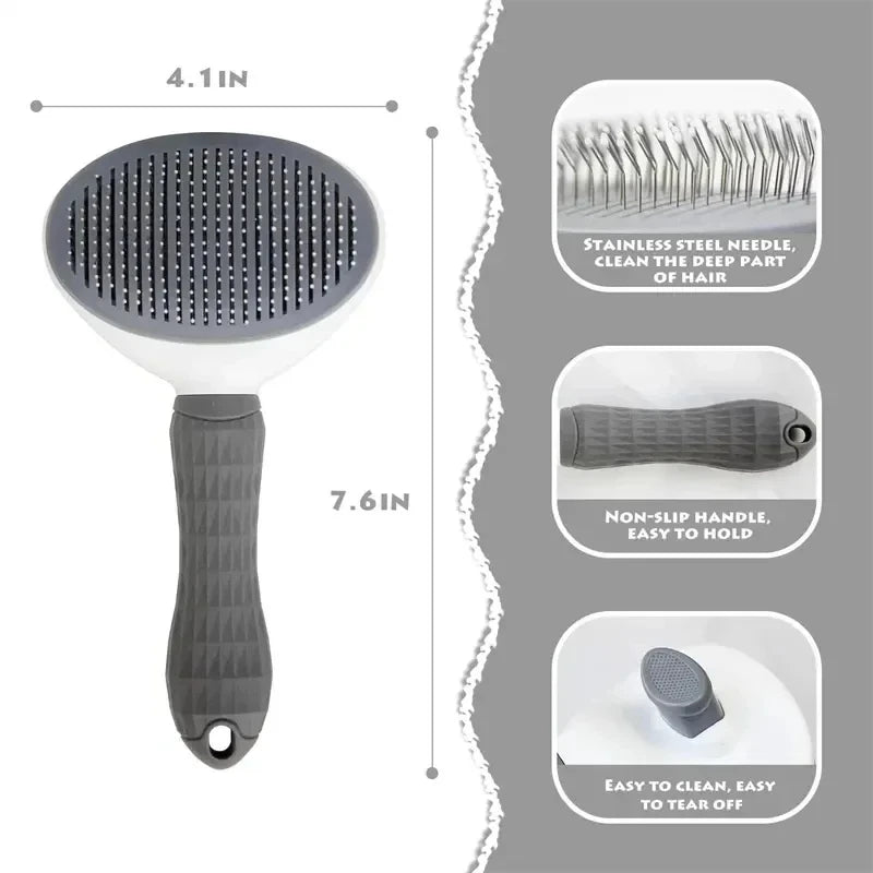 Pet Dog Brush Cat Comb Self Cleaning