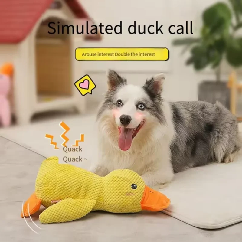 Dog Toy Stomping Duck Bite